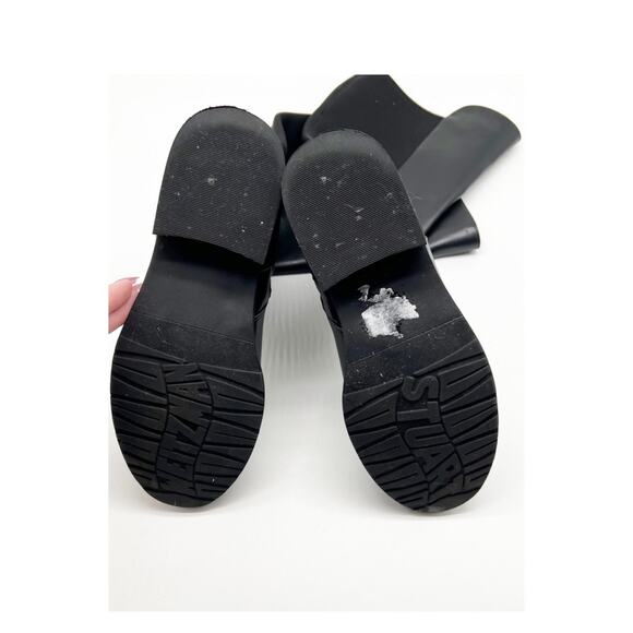 Stuart Weitzman 5050 Nappa Leather Over the Knee Riding Boot 5 Black - Picture 8 of 9